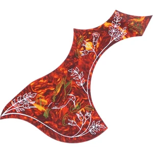 Solak Akustik Gitar Pickguard Seçim Koruması Çizilmez Plaka Kırmızı (Yurt Dışından)