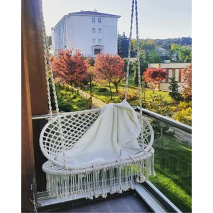 Aslan Butik Makrome Örgü Salincak 2 Kişilik
