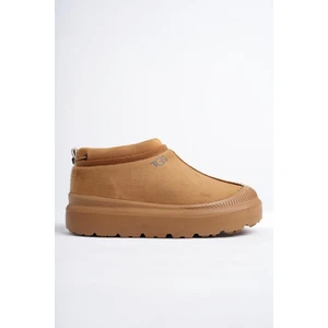 Luuq Garantili Kadın Kalın Taban Içi Tüylü Günlük Mini Yarım Bot