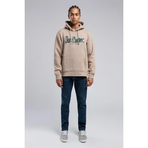 Lee Cooper Gregory Erkek Kapüşonlu Sweatshirt Bej