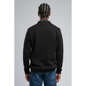 Lee Cooper Sirius Erkek Polo Yaka Sweatshirt Siyah