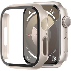 Novstrap Apple Watch Seri 7/8/9 45MM ile Uyumlu Ekran Kasa Koruyucu Kapak Kılıf 360 Tam Koruma
