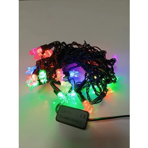 Osohome Yıldız Dekor LED Işık 30 Lu 5 Metre Yılbaşı Ağacı Süs Işık Renkli LED Fişli