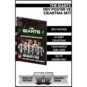 Mythos Cards Beşiktaş - The Gıants 24/25 Poster ve Çıkartma Seti