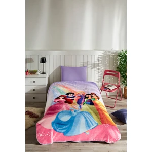 Princess Rainbow Disney Lisanslı Tek Kişilik Çocuk Battaniyesi 155x215 1705