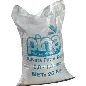 Pi̇na Havuz & Akvaryum Doğal Fi̇ltre Kumu (0,8-1,5 mm Çapli ) 25KG