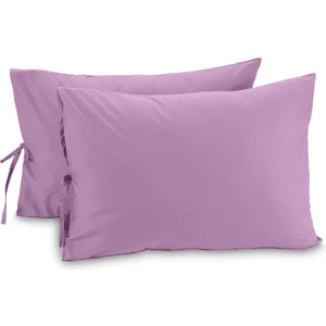 Organik  Pamuk 50 x 60  cm  Bağcıklı Yastık Kılıfı Seti 62 Tel (155 Tc)