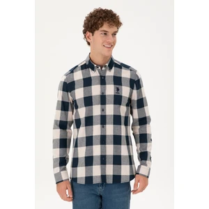 U.S. Polo Assn. Erkek Lacivert Gömlek Desenli 50296085-VR033
