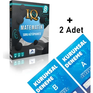 Paraf 8.sınıf Iq Matematik Soru Kütüphanesi 2 Adet Kurumsal Denem