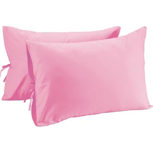 %100 Pamuk 62 Tel (155 TC) 50x60 Cm Bağcıklı Yastık Kılıfı Seti