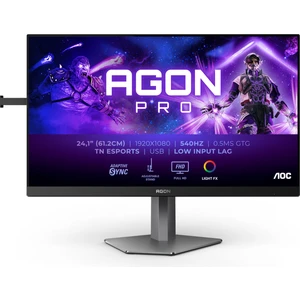 Aoc Agon Pro 24.1 AG246FK 540Hz 0.3ms HDMI Dp Adaptivesync Pivot HDR400 Ultra-Fast Tn Esports Gaming Monitör
