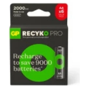 Gp Recyko Pro 2000 Mah 6'lı Şarjlı Aa Kalem Pil
