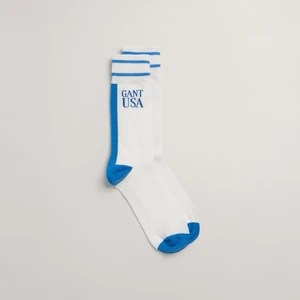 Unisex Mavi Logolu Çorap