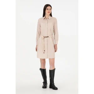 U.S. Polo Assn. Kadın Kum Elbise (Dokuma) 50297375-VR085