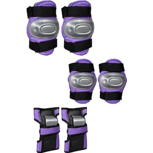 Mor Koruyucu Donanım Seti Kaykay Bisiklet Scooter Paten Için Dizlik Dirseklik Ellik Koruma Seti