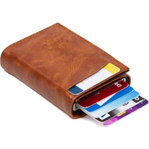 Newish Polo Erkek Mekanizmalı Kartlık ve Cüzdan newpolo020 - Kiremit