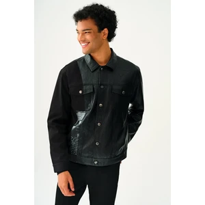 Erkek Deri Ceket LF2036484 LF2036484001