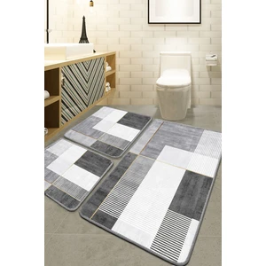 Chilai Home Pendor Gri 3'lü Set Banyo Paspası Djt