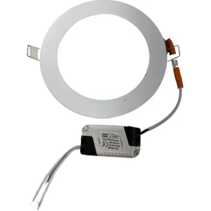 Sıvaaltı Beyaz (Gömme) LED Panel-Spot Lamba Işık GÜCÜ:9W Dış Çap:14,5 cm Delik Çap:13,5 cm