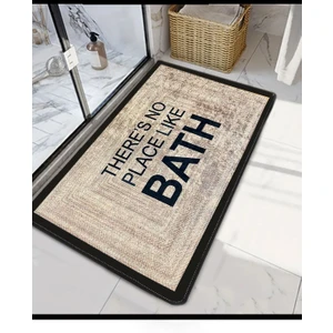 No Place Bej 3'lü Set Banyo Paspası Djt