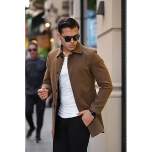 Gm Giyimarket Dar Kesim Uzun Kaşe Kaban Kışlık Kullanım İçin Yandan Cepli Tasarım