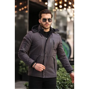 Gm Giyimarket Outdoor Su,soğuk,rüzgar Geçirmez Içi Kürklü Elyaf Dolgulu Softshell Erkek Dağcı,kampcı,kayakcı Montu