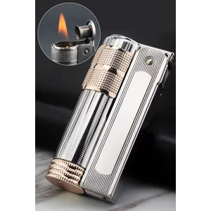 Silvio Monetti Orijinal Benzinli 6700 Muhtar Çakmağı Bakır Gümüş Renk Detaylı SMCSP6700MHT