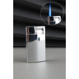 Silvio Monetti Mandallı Özel Tasarım Güçlü Torch Gümüş Gazlı Çakmak CAKSM020M