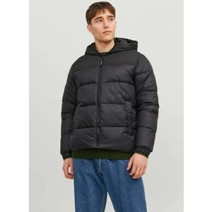Jack & Jones Koyu Gri Erkek Mont 12256858_JJBUILD Puffer Jacket