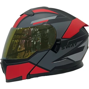Kask Sway Sw 912 C1 Red Çene Açılır