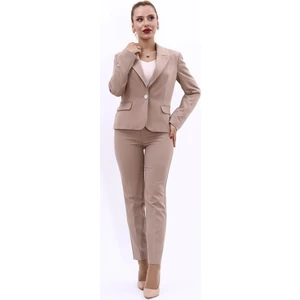 Önder Özsoy Erkek Yaka Tek Düğmeli Klasik Ceket & Dar Paça Pantolon-Taş