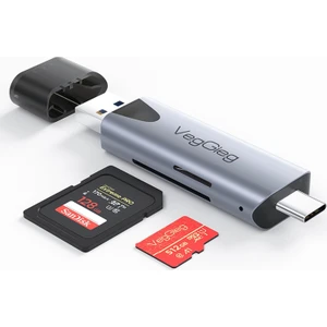 Type-C ve USB 2.0 Sd-Microsd Tf Kart Okuyucu