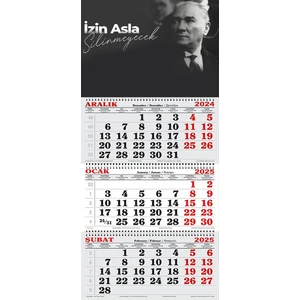 GENC DIJITAL BASKI 2025 Yılı Gemici Takvimi-Izin Asla Silinmeyecek