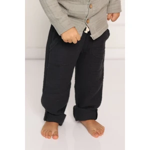 Cuckoo Cotton Müslin Pantolon Çocuk - 4 Kat Müslin Kumaş