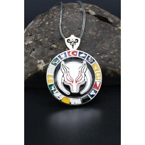 Gümüş 16 Türk Devleti - Bozkurt - Ay Yıldızlı (Ayyıldızlı) 925 Ayar Erkek Gümüş Kolye Zincir 901318