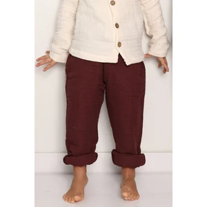 Cuckoo Cotton Müslin Pantolon Çocuk - 4 Kat Müslin Kumaş