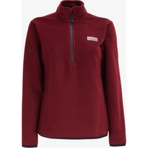 Discovery Expedition Düz Bordo Kadın Polar Sweatshırt D4WL-SWT3929