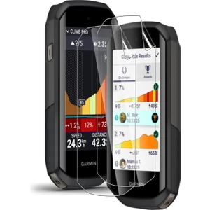 Garmin Edge 1050 Gps Uyumlu 2 Adet Ön Body Şeffaf Ultra Ekran Koruyucu Nano Jelatin
