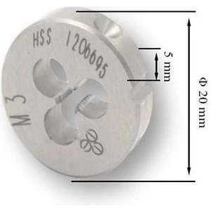 Makina Takım Mte M3x0,5 Pafta Normal Vidalı Hss