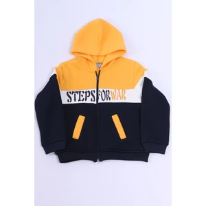 Erkek Çocuk 3 Iplik Kolej Ceket Fermuarlı Cepli Desenli E6