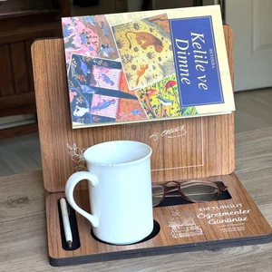 Öğretmenler Gününe Özel Hediye Masa Üstü Organizer Kitap Tutucu