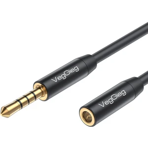 3.5mm Trss Aux Kulaklık Mikrofon Ses Uzatma Kablosu 1 Metre