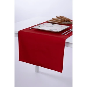 ALTINPAMUK Keten Runner Leke Tutmaz Kumaş Kırmızı 40x140