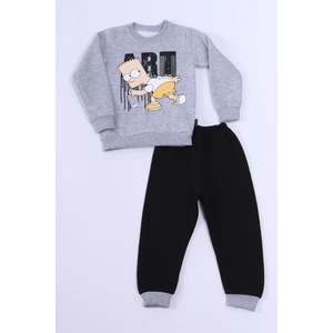 Erkek Çocuk 3 Iplik Eşofman Takımı Karakter Baskılı E7