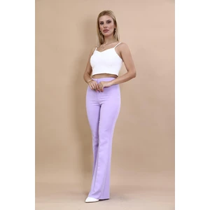 Önder Özsoy İspanyol Paça Pantolon-Menekşe