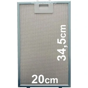 DVE6G560 Için Davlumbaz Aspiratör 200X345 Alüminyum Yağ Süzgeç Tel Kaset Filtre