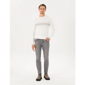 Pierre Cardin Erkek Gri Slim Fit Jean Pantolon 50295868-Vr024