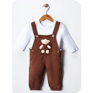 Tuo Bebe Ayıcıklı Kadifekahverengi Salopet