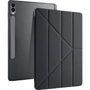 Galaxy Tab S10 Plus Uyumlu 12,4 Inç Kılıf Fuchsia Akıllı Kalem Bölmeli Standlı Tri Folding Smart Kılıf