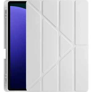 Galaxy Tab S10 Plus Uyumlu 12,4 Inç Kılıf Fuchsia Akıllı Kalem Bölmeli Standlı Tri Folding Smart Kılıf